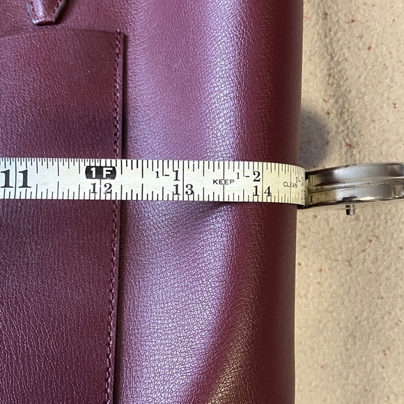 Large Kate Spade Deep Burgundy Tote with Pink Accents. New! - Picture 9 of 11